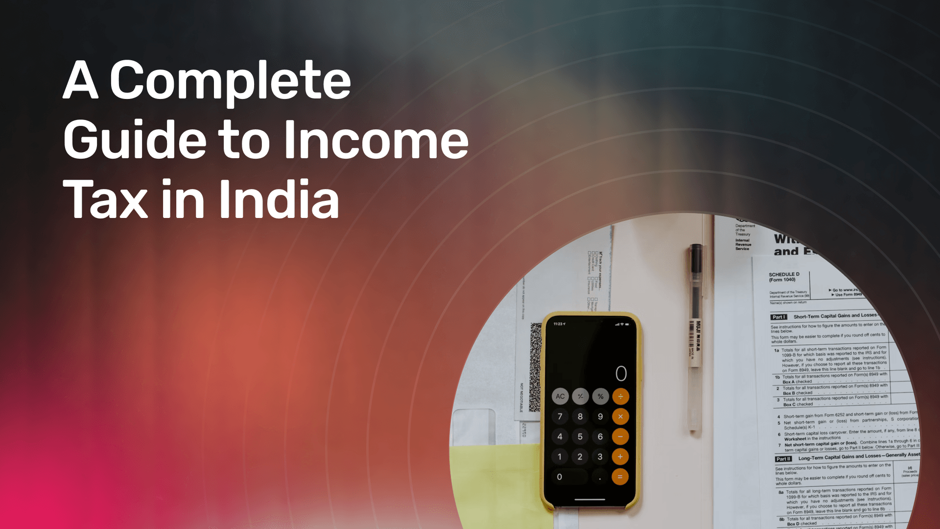 A Complete Guide to Income Tax in India banner