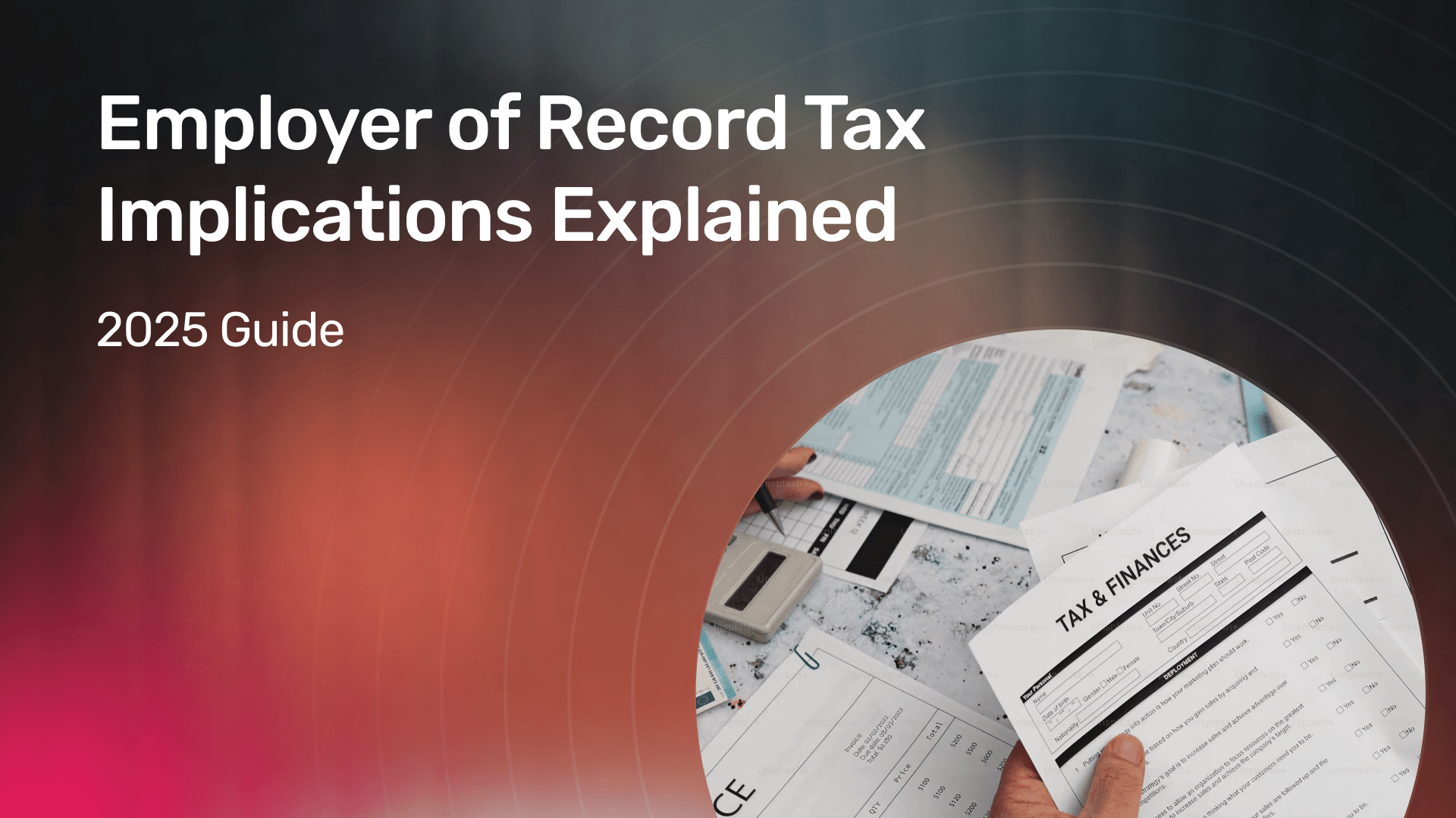 Employer of Record Tax Implications Explained banner image