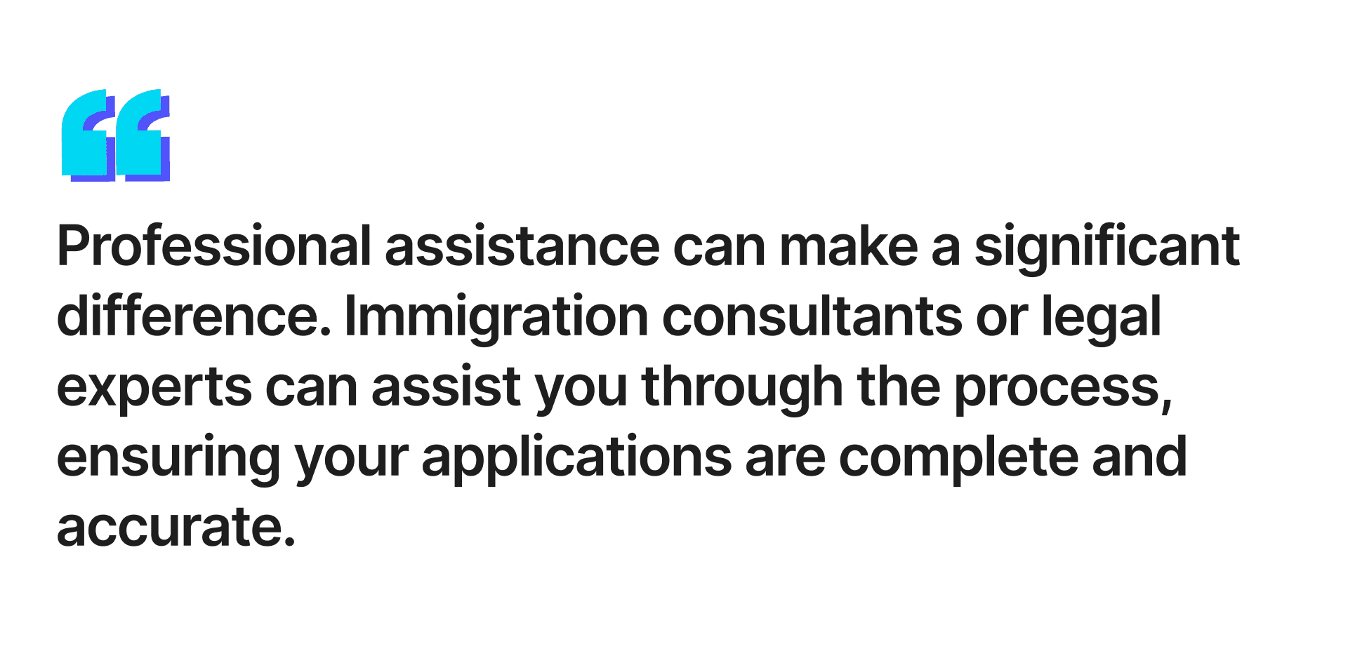 professional assistance